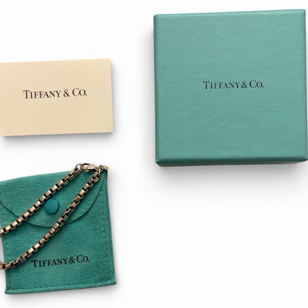 Tiffany & Co. Sterling Silver Venetian Link Box Bracelet